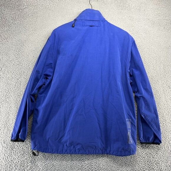Vintage Nautica Jacket Men's Medium Blue H2000 Sailing Water Resistant Hooded - Picture 7 of 12